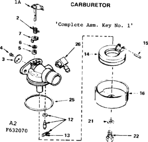 Replacement Parts Diagram and Parts List for 143294142  Craftsman Engine