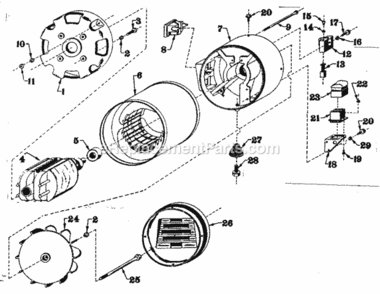 Part Location Diagram of 24381-A Craftsman Adaptor Hsg