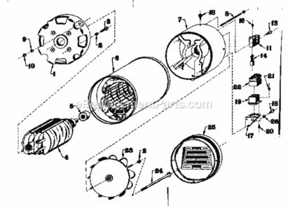 Part Location Diagram of B-22695 Craftsman Rectifier