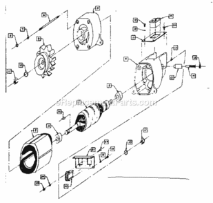 Part Location Diagram of 22158 Generac Nut Hex #10- 32