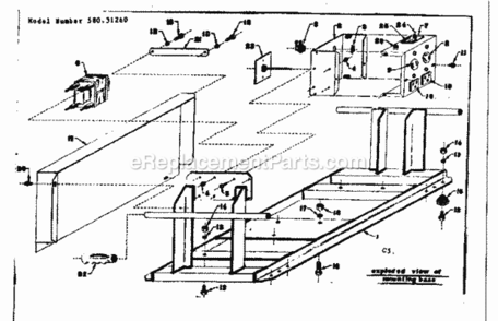 Part Location Diagram of A-25321 Craftsman Rect Supt
