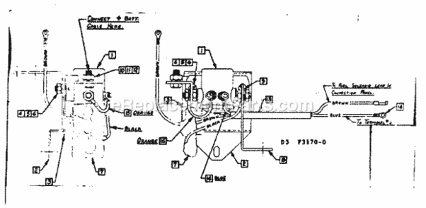 Page D Diagram and Parts List for 58031564  Craftsman Generator