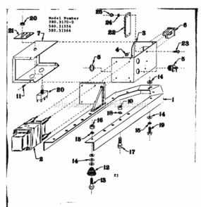 Page E Diagram and Parts List for 5803170-0  Craftsman Generator