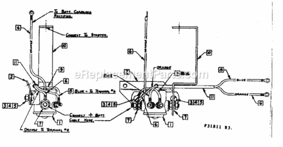 Page B Diagram and Parts List for 58031811  Craftsman Generator