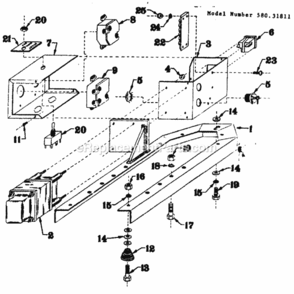 Part Location Diagram of BB-24241 Craftsman Reactor Assm