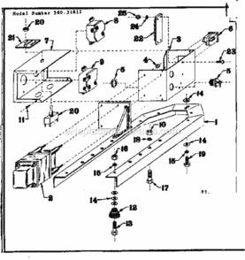 Page B Diagram and Parts List for 58031812  Craftsman Generator