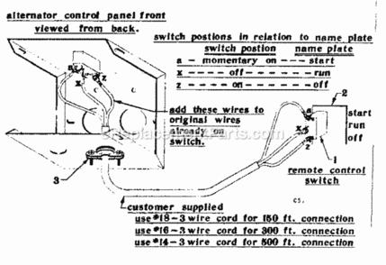 Page C Diagram and Parts List for 58031812  Craftsman Generator