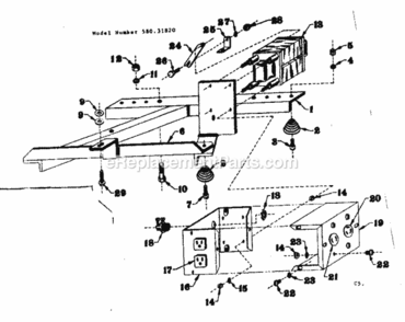 Part Location Diagram of CA-24273 Craftsman Reactor Assembly