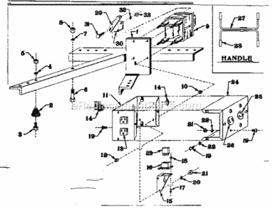 Part Location Diagram of 23875 Craftsman Handle