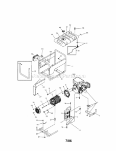 Page A Diagram and Parts List for 580323610  Craftsman Generator