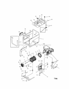 Page A Diagram and Parts List for 580323611  Craftsman Generator