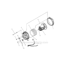 Page C Diagram and Parts List for 580323611  Craftsman Generator