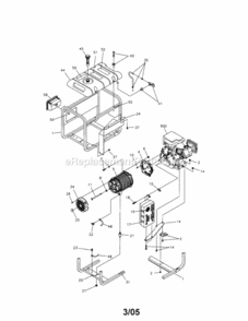Part Location Diagram of B4767GS Craftsman Cover