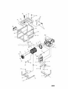 Page A Diagram and Parts List for 580325601  Craftsman Generator