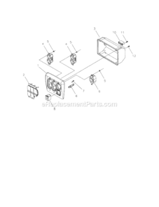 Page B Diagram and Parts List for 580325610  Craftsman Generator