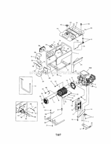 Main_Unit Diagram and Parts List for 580325650  Craftsman Generator