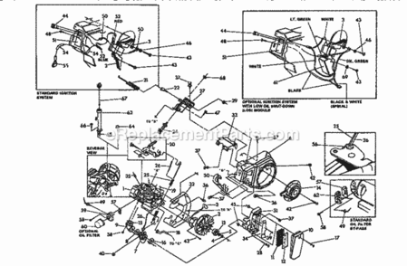 Page B Diagram and Parts List for 580326720  Craftsman Generator