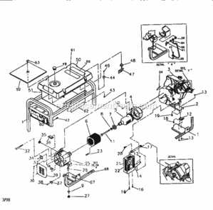 Page B Diagram and Parts List for 580326740  Craftsman Generator