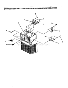 Page B Diagram and Parts List for 580326900  Craftsman Generator