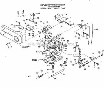 Part Location Diagram of 47662-P Craftsman Fuel Line