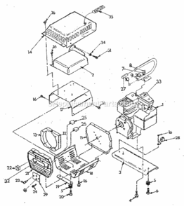 Part Location Diagram of 75788 Generac MUFFLER: 3HP B&S