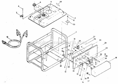 Part Location Diagram of 75924-A Craftsman Decal-Receptacle Panel