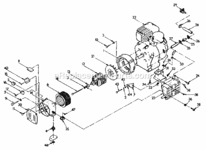 Part Location Diagram of 66443DGS Generac MNT, VIBR