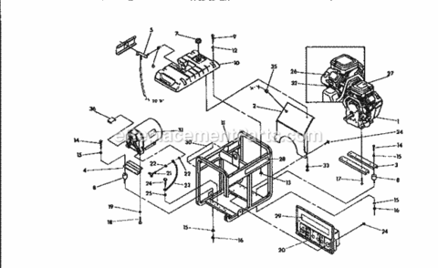Part Location Diagram of 92352 Generac Heat Shield