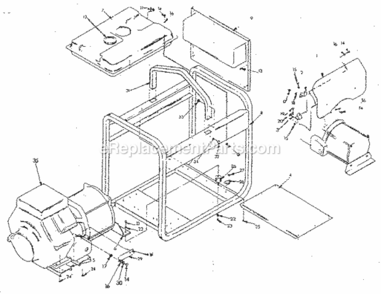 Part Location Diagram of 77319 Generac BRACKET, HEAT SHIELD