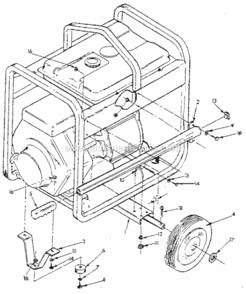 Part Location Diagram of 77317 Generac HANDLE PORTABLE