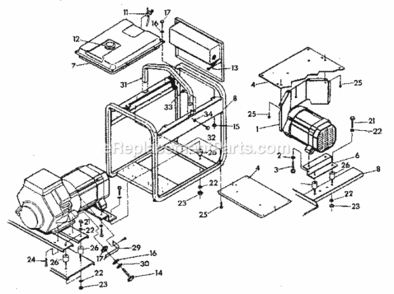 Page B Diagram and Parts List for 580327072  Craftsman Generator