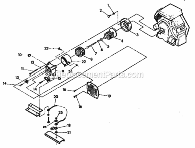Page A Diagram and Parts List for 580327073  Craftsman Generator