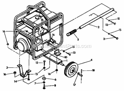 Page D Diagram and Parts List for 580327073  Craftsman Generator