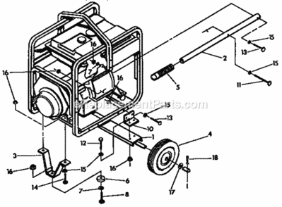 Page D Diagram and Parts List for 580327074  Craftsman Generator