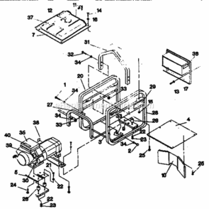 Page C Diagram and Parts List for 580327075  Craftsman Generator