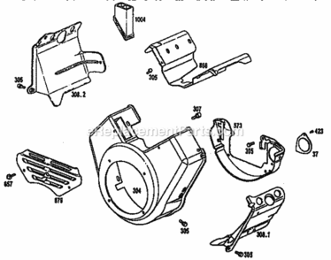 Page E Diagram and Parts List for 580327075  Craftsman Generator