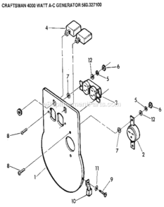 Part Location Diagram of 75981 Generac Control Panel Fab T4