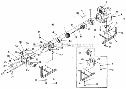 Page A Diagram and Parts List for 580327101  Craftsman Generator