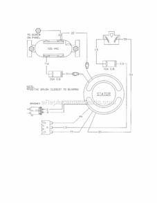 Page B Diagram and Parts List for 580327122  Craftsman Generator