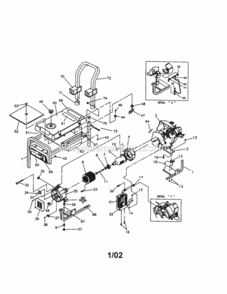 Page F Diagram and Parts List for 580327140  Craftsman Generator