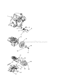 Page G Diagram and Parts List for 580327141  Craftsman Generator