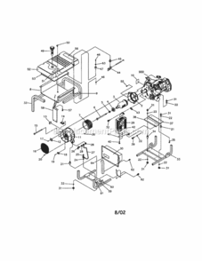 Page A Diagram and Parts List for 580327160  Craftsman Generator