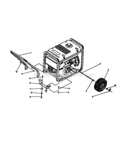 Page C Diagram and Parts List for 580327180  Craftsman Generator