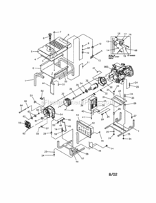 Page A Diagram and Parts List for 580327182  Craftsman Generator