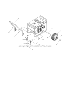 Page B Diagram and Parts List for 580327182  Craftsman Generator