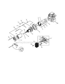 Part Location Diagram of B94983 Generac USE 94983 BLK STATOR