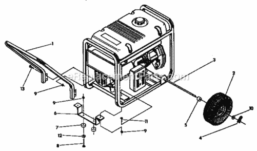 Page E Diagram and Parts List for 580327280  Craftsman Generator