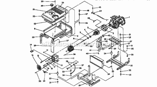 Page B Diagram and Parts List for 580327282  Craftsman Generator