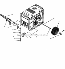 Page E Diagram and Parts List for 580327284  Craftsman Generator
