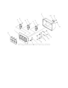 Page B Diagram and Parts List for 580327360  Craftsman Generator